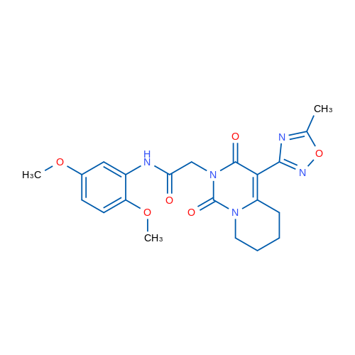 N-(2,5-Dimethoxyphenyl)-2-[4-(5-methyl-1,2,4-oxadiazol-3-yl)-1,3-dioxo-1H,2H,3H,5H,6H,7H,8H-pyrido[1,2-c]pyrimidin-2-yl]acetamide 1g