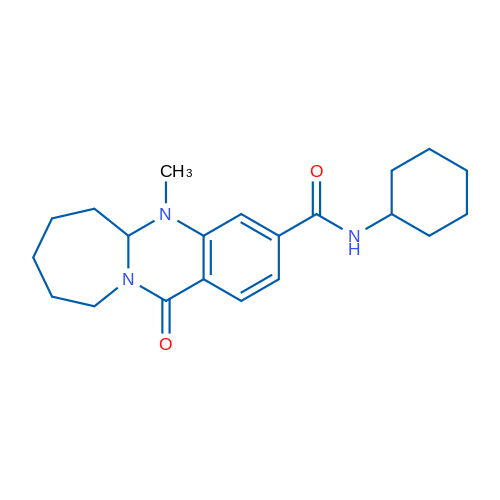 N-Cyclohexyl-5-methyl-12-oxo-5H,5aH,6H,7H,8H,9H,10H,12H-azepino[2,1-b]quinazoline-3-carboxamide 1g