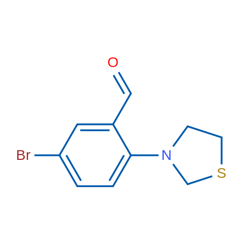5-Bromo-2-(thiazolidin-3-yl)benzaldehyde 1g