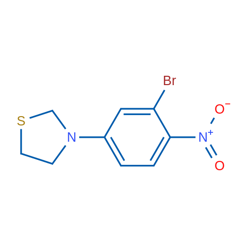 3-(3-Bromo-4-nitrophenyl)thiazolidine 1g