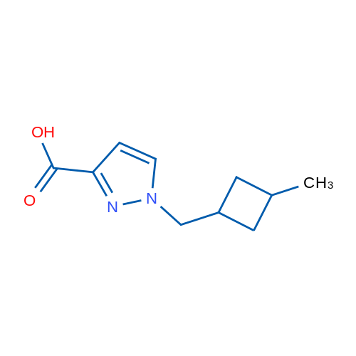 1-((3-Methylcyclobutyl)methyl)-1H-pyrazole-3-carboxylic acid 1g