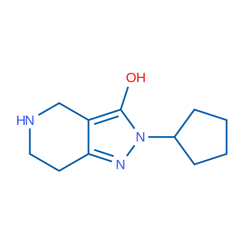 2-Cyclopentyl-4,5,6,7-tetrahydro-2H-pyrazolo[4,3-c]pyridin-3-ol 1g