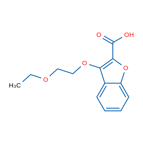 3-(2-Ethoxyethoxy)benzofuran-2-carboxylic acid 1g