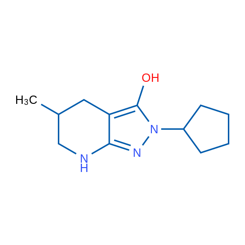 2-Cyclopentyl-5-methyl-4,5,6,7-tetrahydro-2H-pyrazolo[3,4-b]pyridin-3-ol 1g