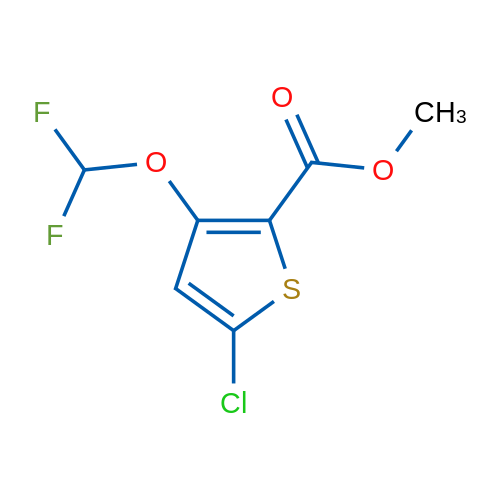 Methyl 5-chloro-3-(difluoromethoxy)thiophene-2-carboxylate 1g