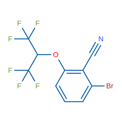 2-Bromo-6-((1,1,1,3,3,3-hexafluoropropan-2-yl)oxy)benzonitrile 1g