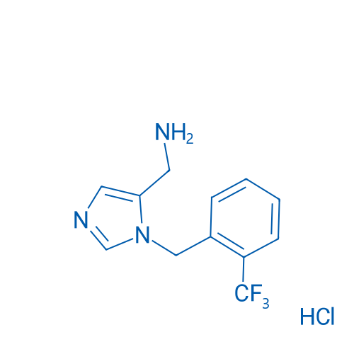 (1-(2-(Trifluoromethyl)benzyl)-1H-imidazol-5-yl)methanamine hydrochloride 1g