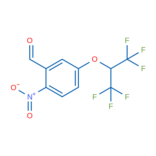 5-((1,1,1,3,3,3-Hexafluoropropan-2-yl)oxy)-2-nitrobenzaldehyde 1g