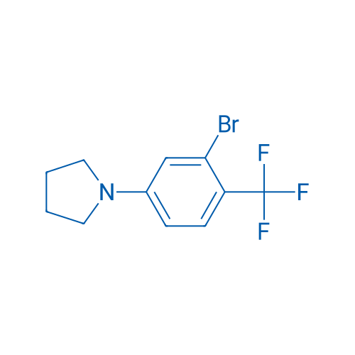 1-(3-Bromo-4-(trifluoromethyl)phenyl)pyrrolidine 1g