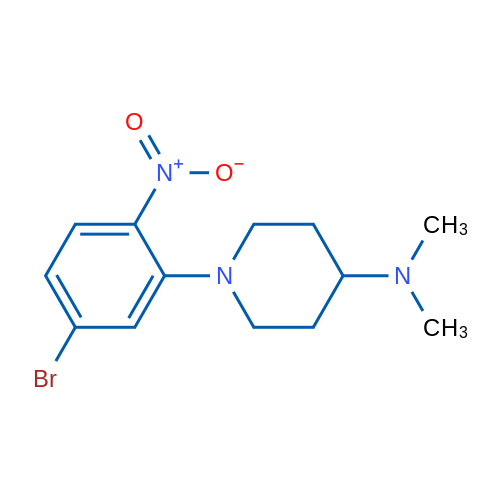 1-(5-Bromo-2-nitrophenyl)-N,N-dimethylpiperidin-4-amine 1g
