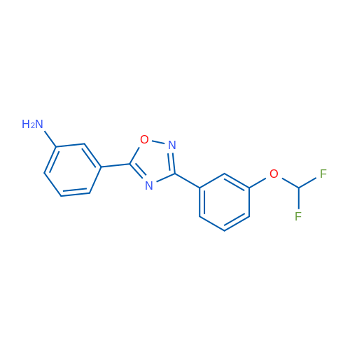 3-(3-(3-(Difluoromethoxy)phenyl)-1,2,4-oxadiazol-5-yl)aniline 1g