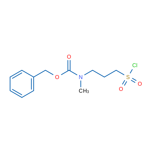 Benzyl N-[3-(chlorosulfonyl)propyl]-N-methylcarbamate 50mg