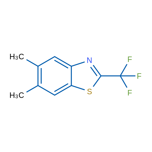 5,6-Dimethyl-2-(trifluoromethyl)benzo[d]thiazole 1g