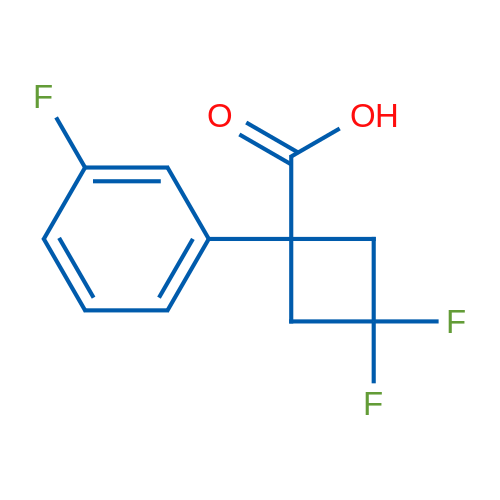 3,3-Difluoro-1-(3-fluorophenyl)cyclobutane-1-carboxylic acid 1g