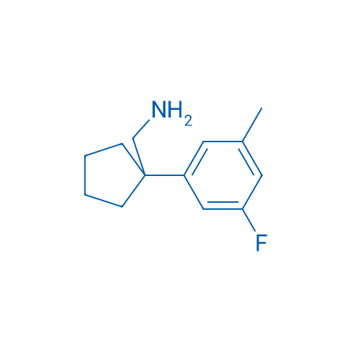(1-(3-Fluoro-5-methylphenyl)cyclopentyl)methanamine 1g