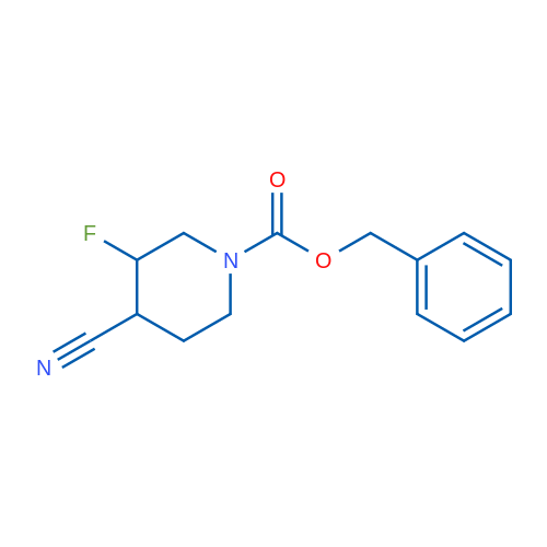 Benzyl 4-cyano-3-fluoropiperidine-1-carboxylate 1g