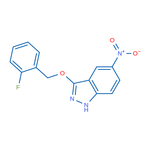 3-((2-Fluorobenzyl)oxy)-5-nitro-1H-indazole 1g