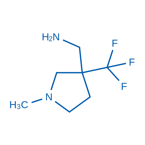 (1-Methyl-3-(trifluoromethyl)pyrrolidin-3-yl)methanamine 250mg