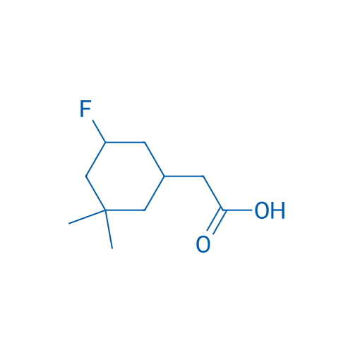 2-(5-Fluoro-3,3-dimethylcyclohexyl)acetic acid 250mg