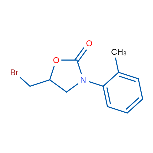 5-(Bromomethyl)-3-(2-methylphenyl)-1,3-oxazolidin-2-one 1g
