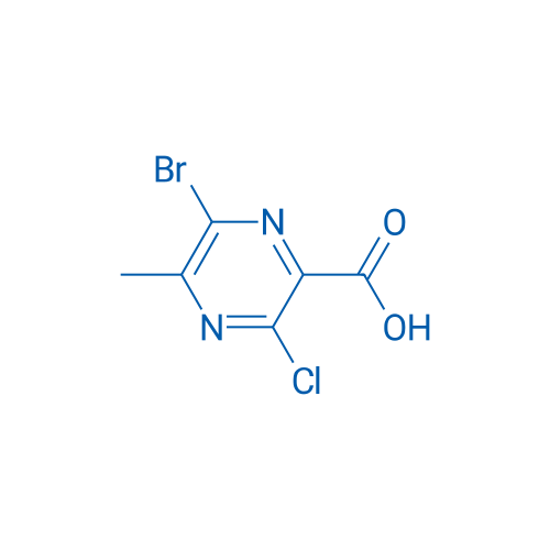 6-Bromo-3-chloro-5-methylpyrazine-2-carboxylic acid 250mg