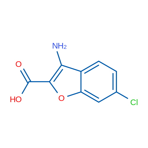 3-Amino-6-chlorobenzofuran-2-carboxylic acid 1g