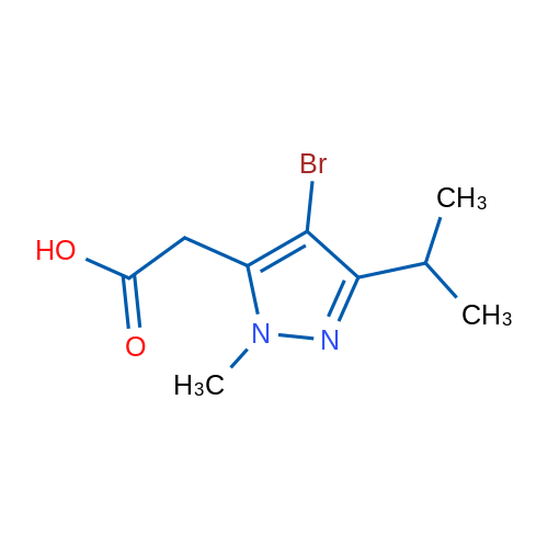 2-[4-Bromo-1-methyl-3-(propan-2-yl)-1H-pyrazol-5-yl]acetic acid 1g