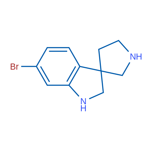 6-Bromo-1,2-dihydrospiro[indole-3,3'-pyrrolidine] 1g