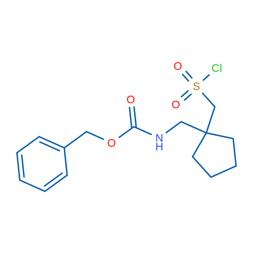 Benzyl N-({1-[(chlorosulfonyl)methyl]cyclopentyl}methyl)carbamate 1g