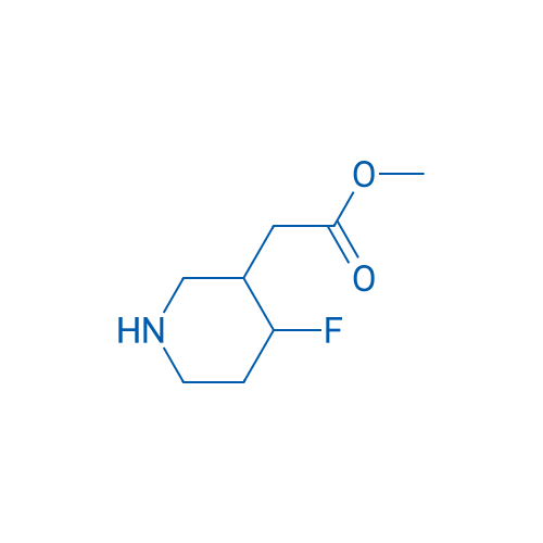 Methyl 2-(4-fluoropiperidin-3-yl)acetate 100mg