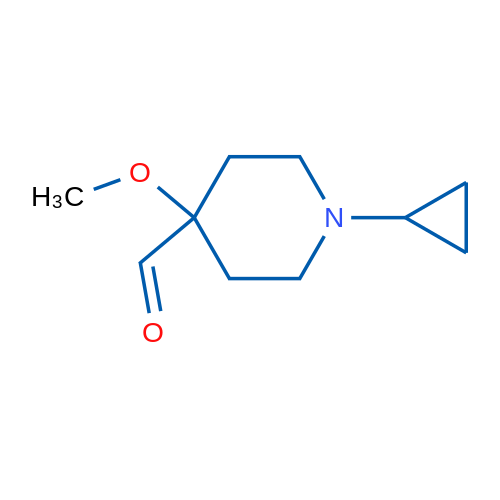 1-Cyclopropyl-4-methoxypiperidine-4-carbaldehyde 5g