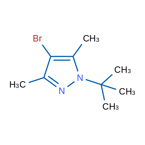 4-Bromo-1-tert-butyl-3,5-dimethyl-1H-pyrazole 1g