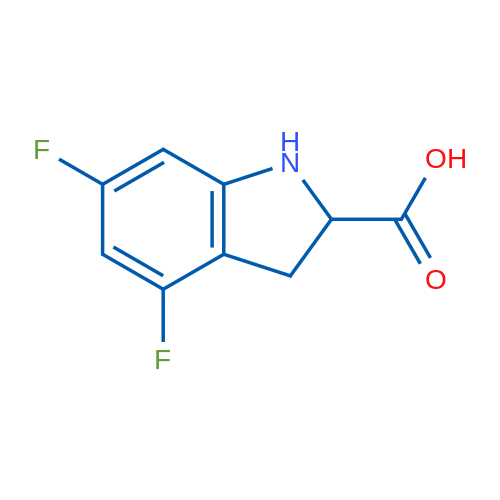 4,6-Difluoro-2,3-dihydro-1H-indole-2-carboxylic acid 1g