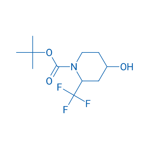 tert-Butyl 4-hydroxy-2-(trifluoromethyl)piperidine-1-carboxylate 250mg