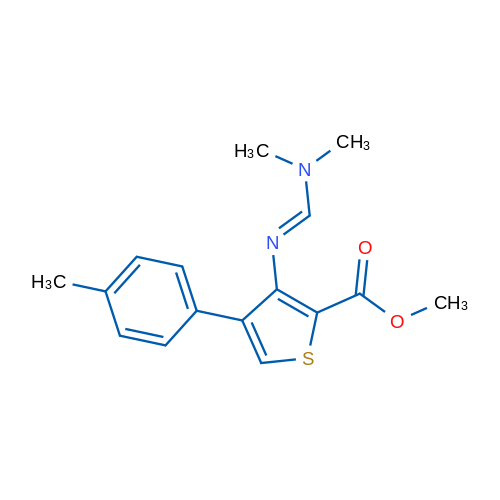 Methyl 3-[(E)-[(dimethylamino)methylidene]amino]-4-(4-methylphenyl)thiophene-2-carboxylate 1g