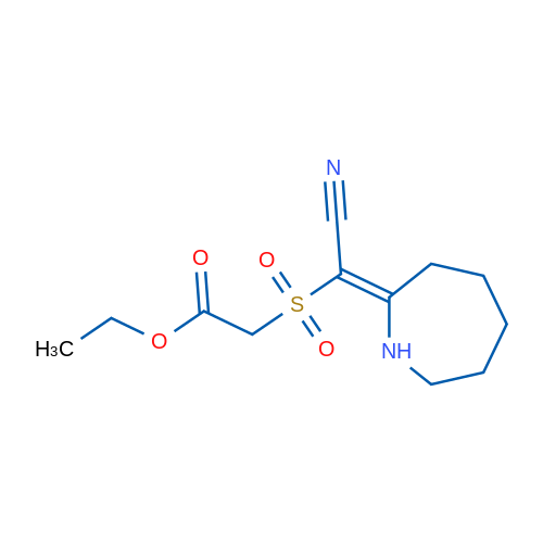 Ethyl 2-{[(2Z)-azepan-2-ylidene](cyano)methanesulfonyl}acetate 1g