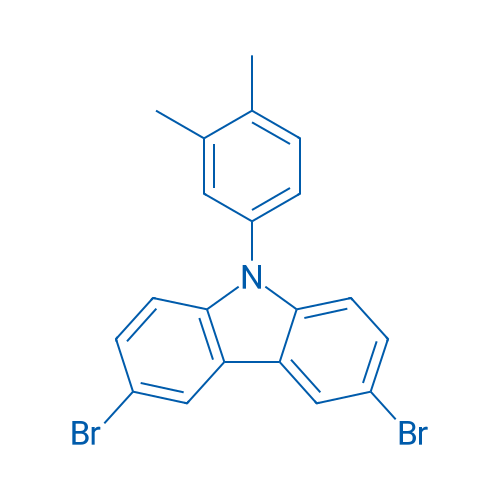 3,6-Dibromo-9-(3,4-dimethylphenyl)-9H-carbazole 250mg