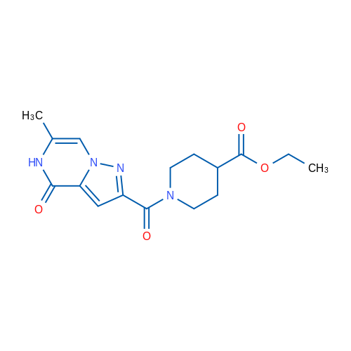 Ethyl 1-{6-methyl-4-oxo-4H,5H-pyrazolo[1,5-a]pyrazine-2-carbonyl}piperidine-4-carboxylate 1g