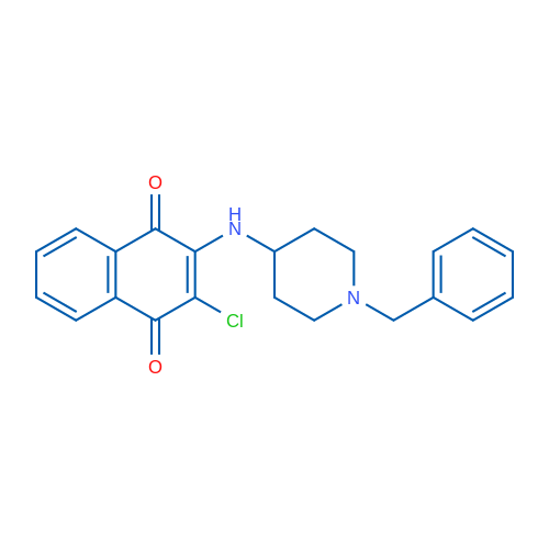 2-[(1-Benzylpiperidin-4-yl)amino]-3-chloro-1,4-dihydronaphthalene-1,4-dione 1g