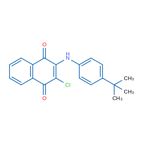 2-[(4-tert-Butylphenyl)amino]-3-chloro-1,4-dihydronaphthalene-1,4-dione 1g
