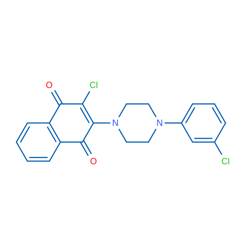 2-Chloro-3-[4-(3-chlorophenyl)piperazin-1-yl]-1,4-dihydronaphthalene-1,4-dione 1g