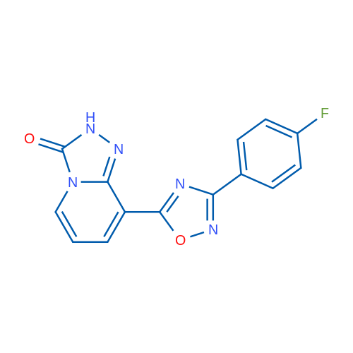 8-[3-(4-Fluorophenyl)-1,2,4-oxadiazol-5-yl]-2H,3H-[1,2,4]triazolo[4,3-a]pyridin-3-one 1g