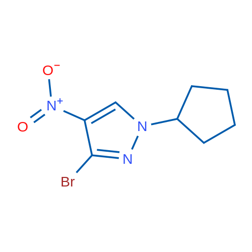 3-Bromo-1-cyclopentyl-4-nitro-1H-pyrazole 1g
