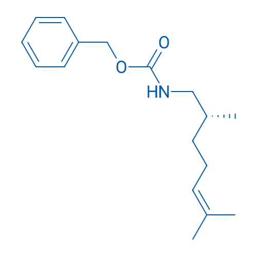 Benzyl (R)-(2,6-dimethylhept-5-en-1-yl)carbamate 250mg