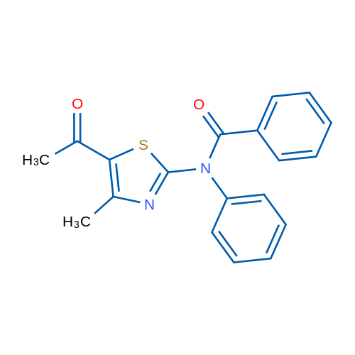 N-(5-Acetyl-4-methyl-1,3-thiazol-2-yl)-N-phenylbenzamide 1g