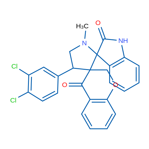 4'-(3,4-Dichlorophenyl)-1'-methyl-1'',2,2'',4-tetrahydrodispiro[1-benzopyran-3,3'-pyrrolidine-2',3''-indole]-2'',4-dione 1g