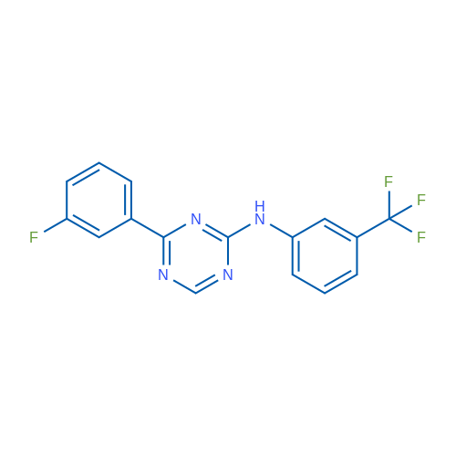 4-(3-Fluorophenyl)-N-[3-(trifluoromethyl)phenyl]-1,3,5-triazin-2-amine 1g