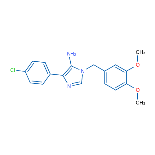 4-(4-Chlorophenyl)-1-[(3,4-dimethoxyphenyl)methyl]-1H-imidazol-5-amine 1g