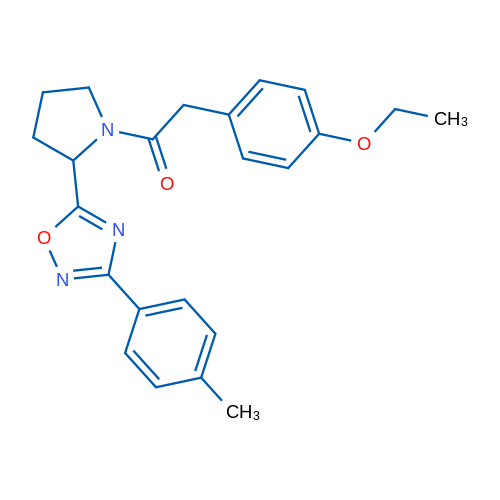 2-(4-Ethoxyphenyl)-1-{2-[3-(4-methylphenyl)-1,2,4-oxadiazol-5-yl]pyrrolidin-1-yl}ethan-1-one 1g