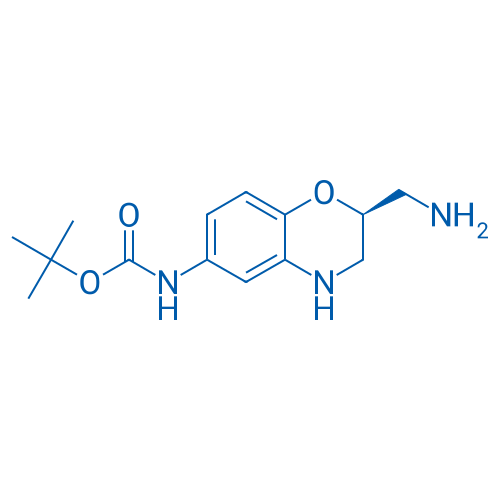 tert-Butyl (S)-(2-(aminomethyl)-3,4-dihydro-2H-benzo[b][1,4]oxazin-6-yl)carbamate 100mg